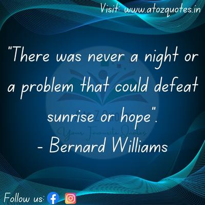 A Good Morning Quote Of Bernard Williams