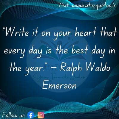 Special Good Morning Quote Of Ralph Waldo Emerson